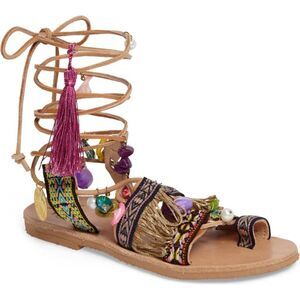 Mabu by Maria BK Alkidameia Fringed Charm Sandal